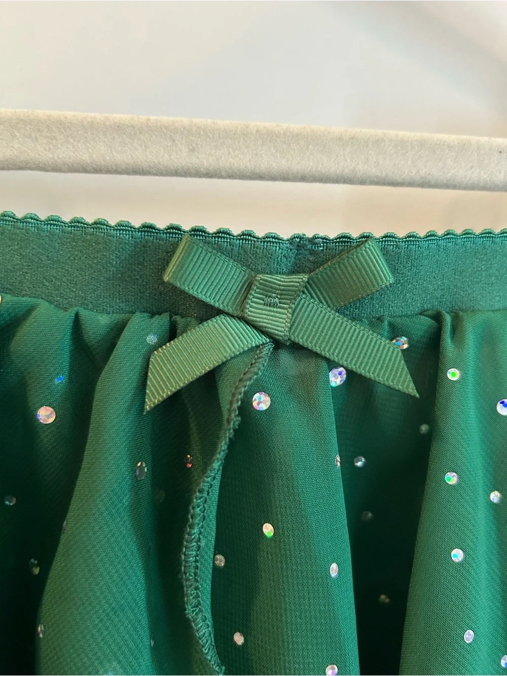 Emerald Green Dance Leotard & Skirt Set - Size 130 (7/8)